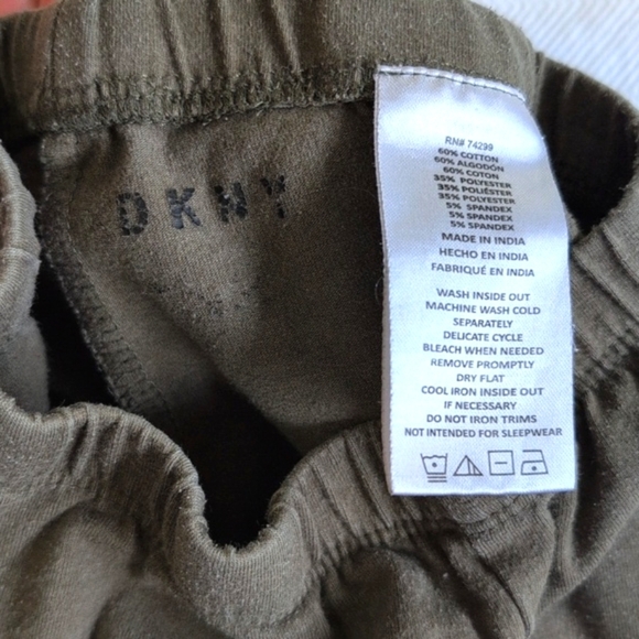 DKNY olive green leggings 2T toddler girls - Picture 4 of 5